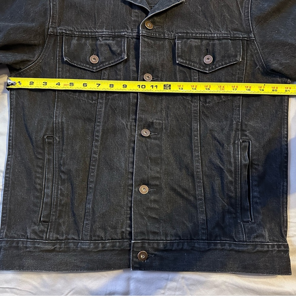 Tellason denim jacket men’s, black color,  size L, selvedge denim - Picture 9 of 10